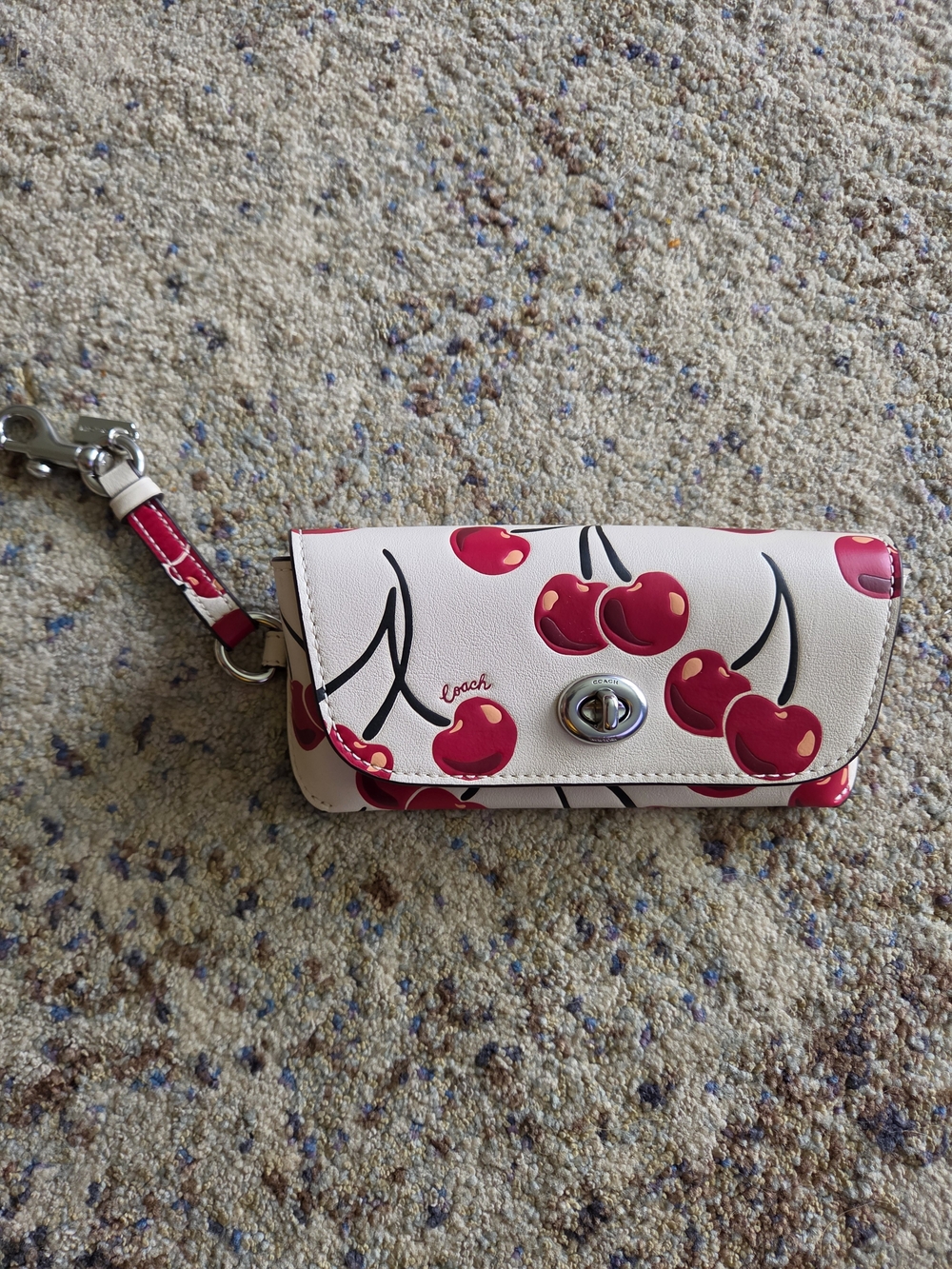Coach Cherry Print Sunglasses Case